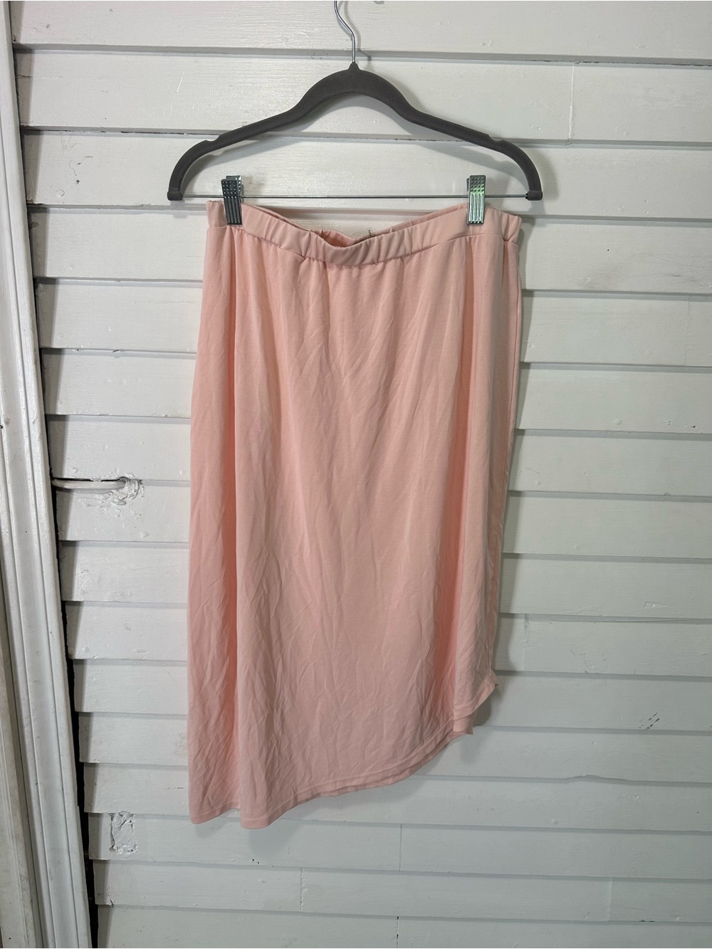 Women's Lightweight Pink Midi Skirt